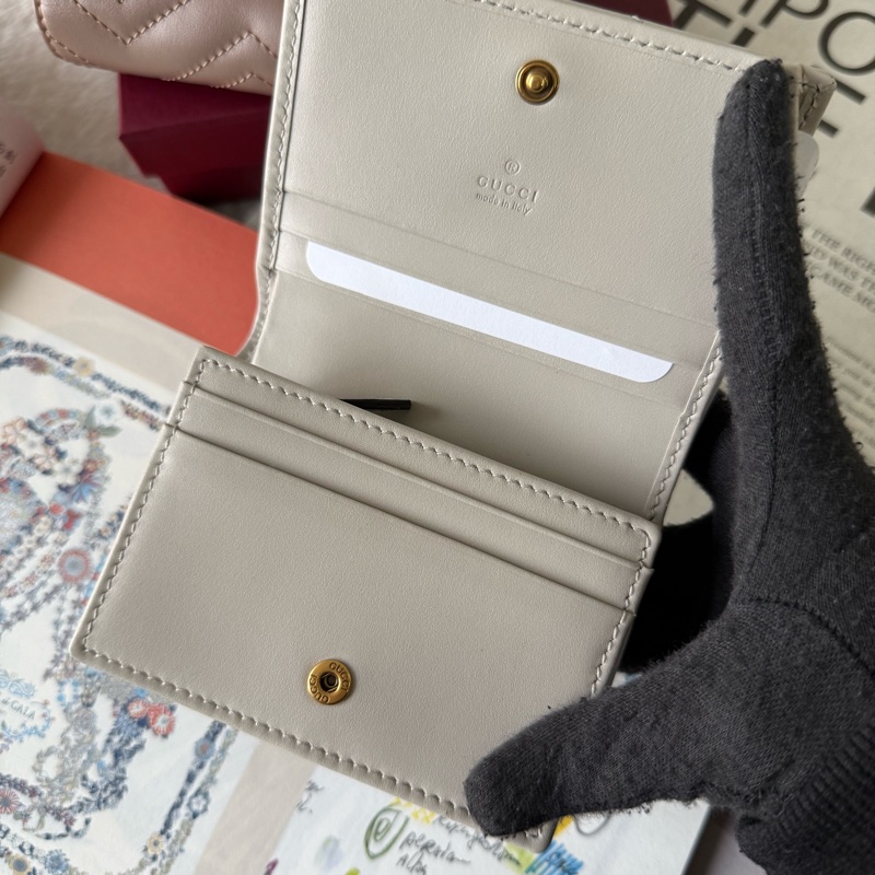 GG MARMONT 牛皮卡片小短夾(淺灰色)-6