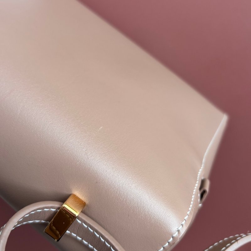 ::LORO PIANA:: EXTRA BAG L27 諾悠翩雅 卡其色風衣色光滑小牛皮 斜背包 肩背包-7