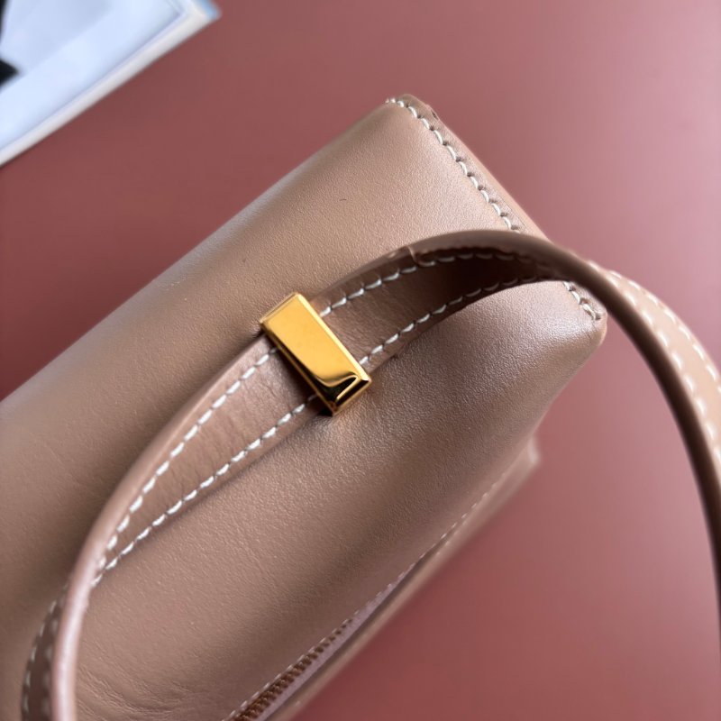 ::LORO PIANA:: EXTRA BAG L27 諾悠翩雅 卡其色風衣色光滑小牛皮 斜背包 肩背包-14