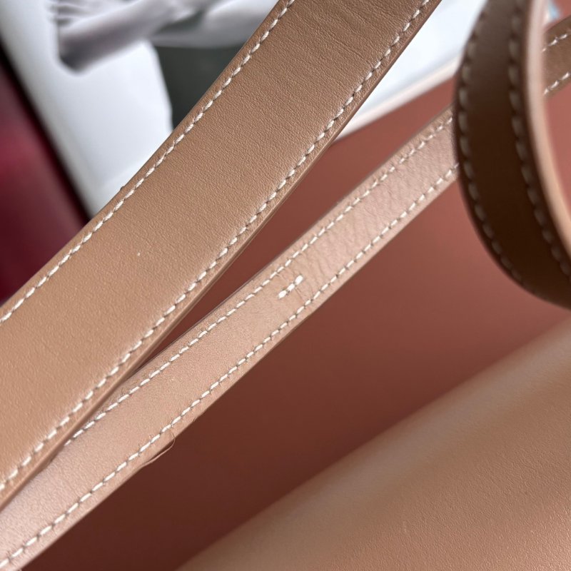 ::LORO PIANA:: EXTRA BAG L27 諾悠翩雅 卡其色風衣色光滑小牛皮 斜背包 肩背包-15