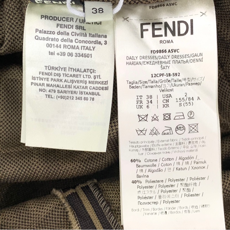 Fendi連衣裙38碼，彈性很大-4