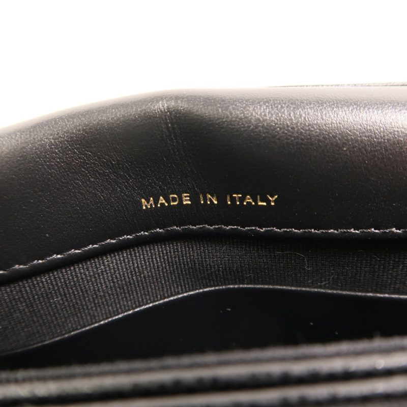 CHANEL 牛皮皮革Chain Shoulder金扣鏈帶肩背袋-6