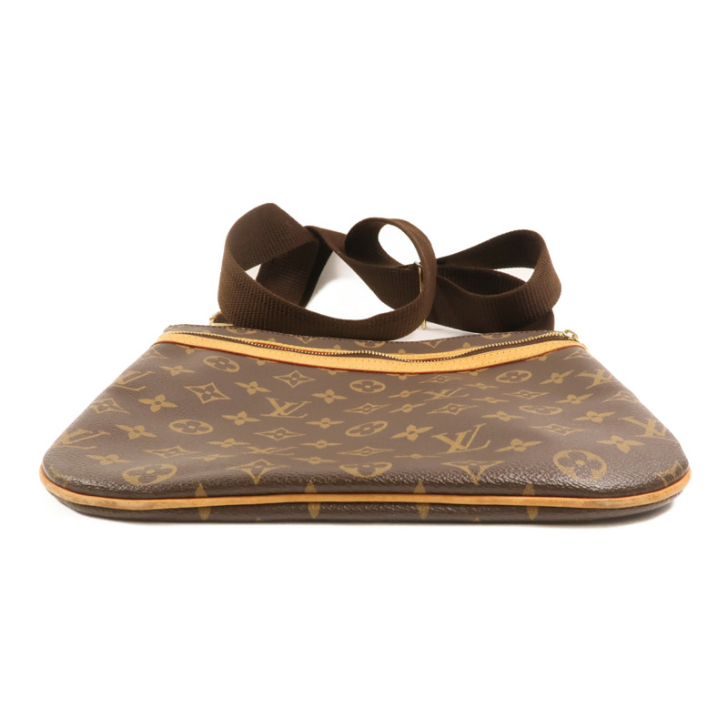 LOUIS VUITTON Monogram Pochette Bosphore金扣肩背袋棕色-3