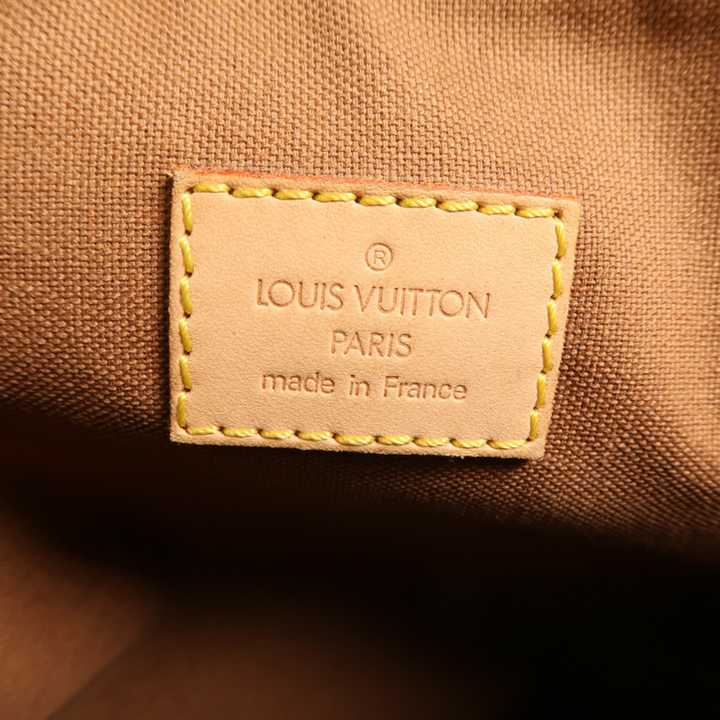 LOUIS VUITTON Monogram Pochette Bosphore金扣肩背袋棕色-5