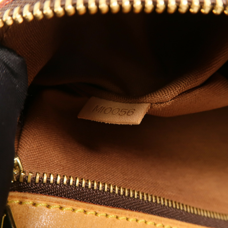 LOUIS VUITTON Monogram Pochette Bosphore金扣肩背袋棕色-6