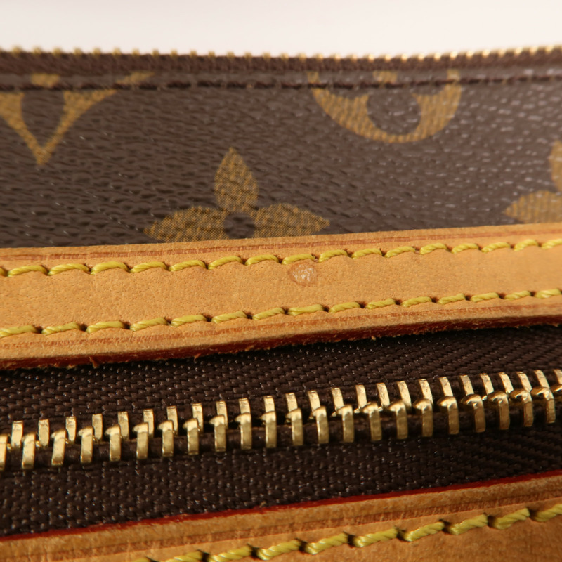 LOUIS VUITTON Monogram Pochette Bosphore金扣肩背袋棕色-13