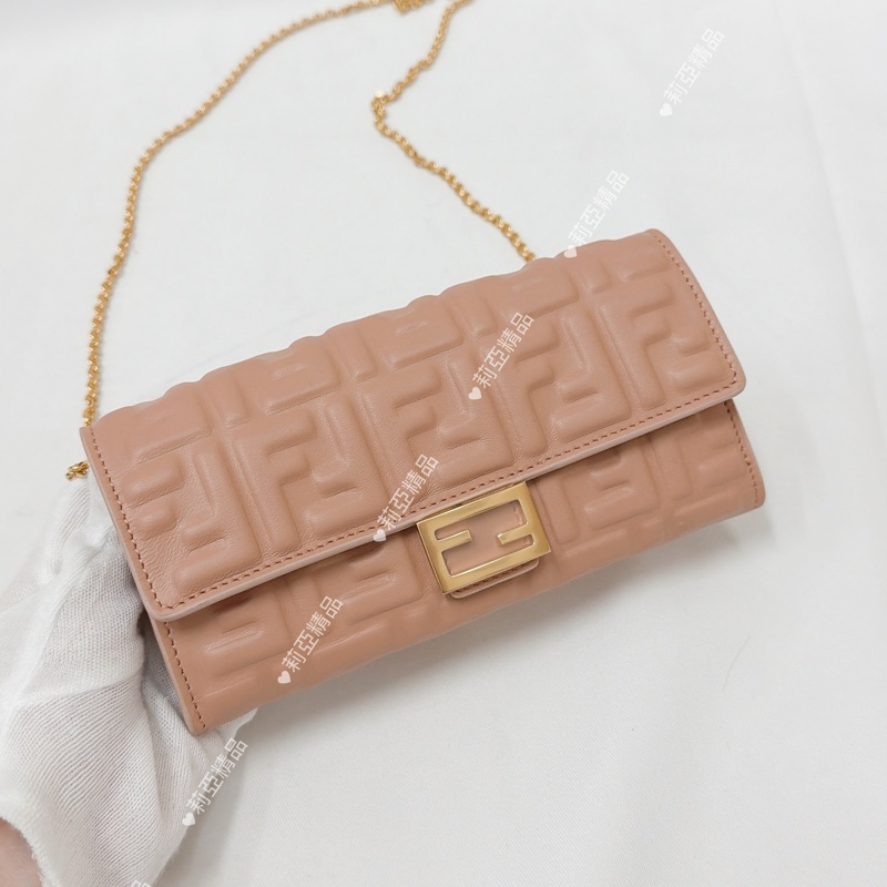 莉亞精品♡ Fendi woc 粉 二手美包-2