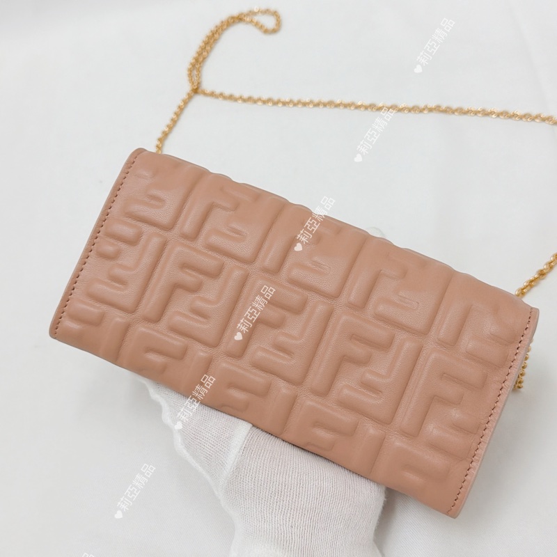 莉亞精品♡ Fendi woc 粉 二手美包-3