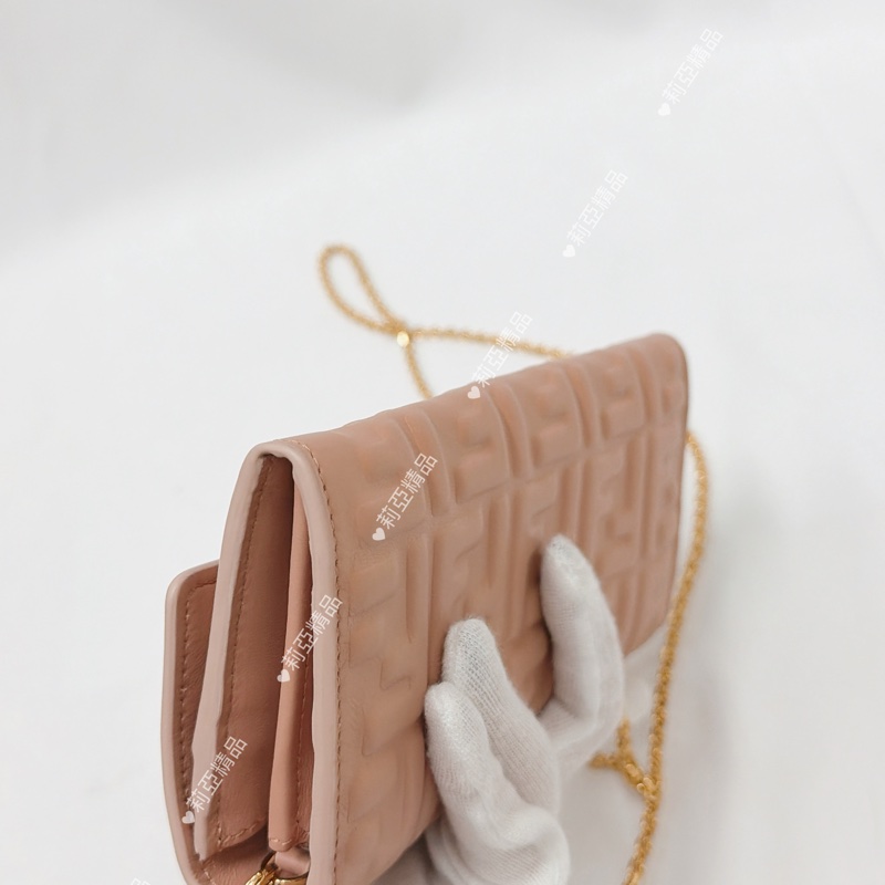 莉亞精品♡ Fendi woc 粉 二手美包-10
