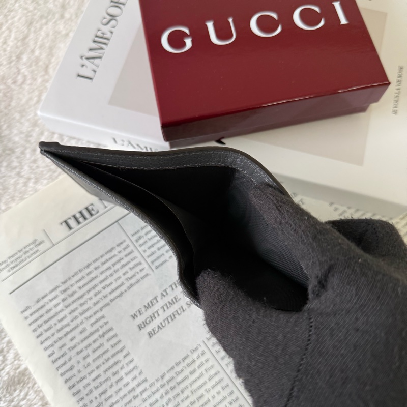 Ophidia GG Supreme 短版對開6卡短夾(灰色)-8