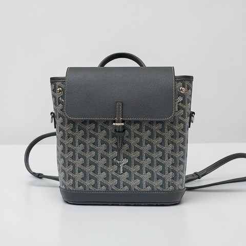 莉亞精品♡ Goyard 後背包灰 小號 九新美包