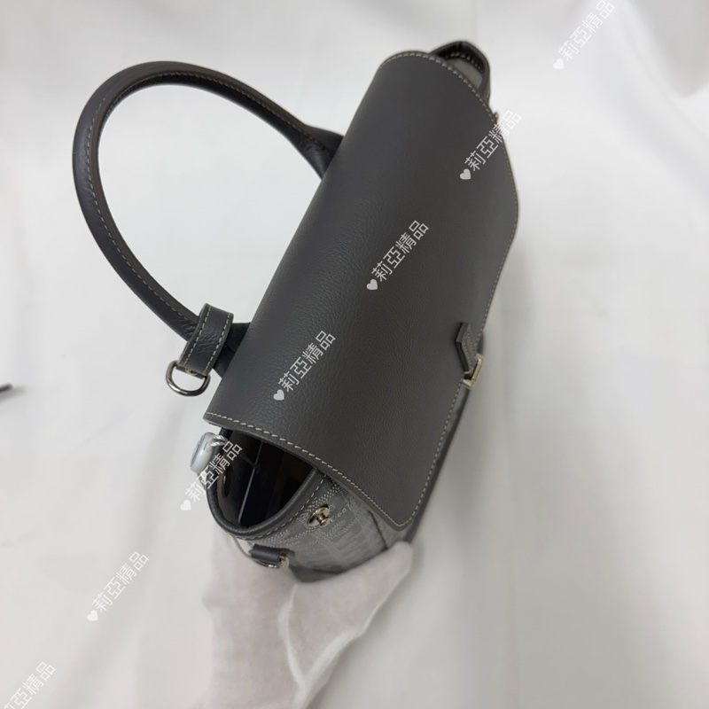 莉亞精品♡ Goyard 後背包灰 小號 九新美包-6