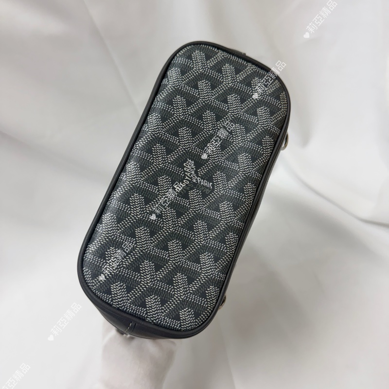 莉亞精品♡ Goyard 後背包灰 小號 九新美包-7
