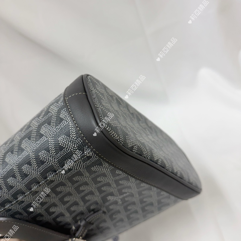 莉亞精品♡ Goyard 後背包灰 小號 九新美包-8