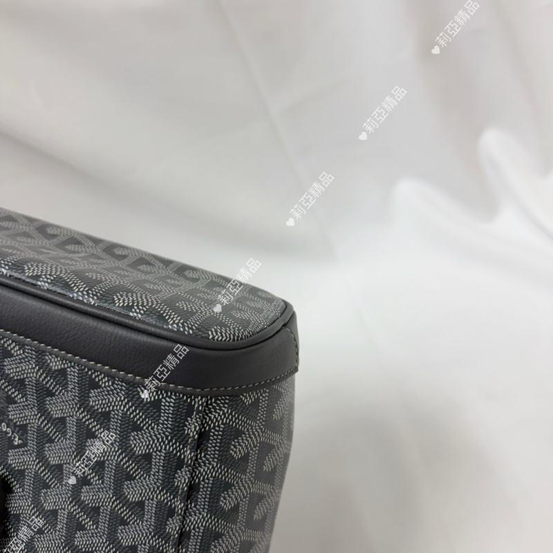 莉亞精品♡ Goyard 後背包灰 小號 九新美包-9