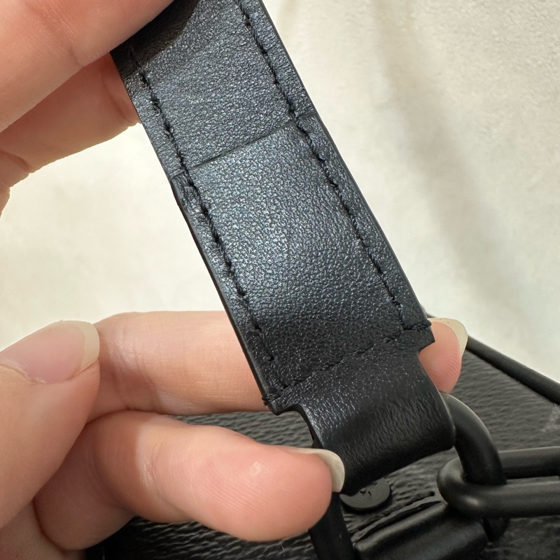 LV m44735 黑色老花黑釦mini soft trunk 軟盒子-42