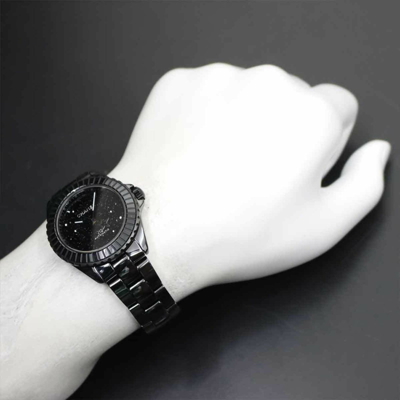 香奈兒 J12 星際限量版 38 毫米 H7989 男士腕錶，鑲鑽黑色陶瓷自動機械錶。-3