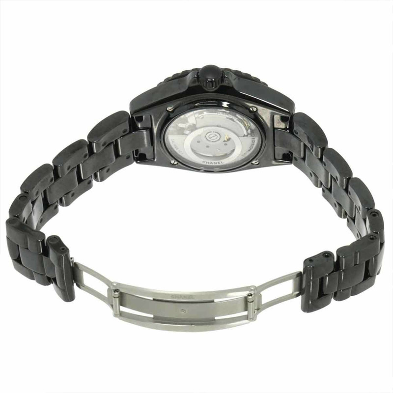 香奈兒 J12 星際限量版 38 毫米 H7989 男士腕錶，鑲鑽黑色陶瓷自動機械錶。-4