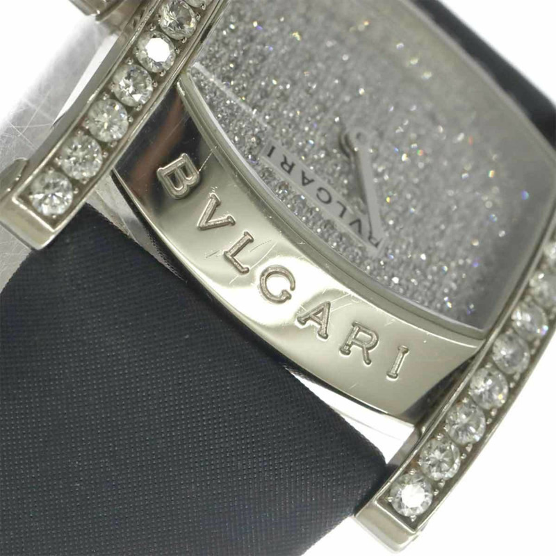 寶格麗 (Bulgari) Assioma AAW36G 女士腕錶，鑲鑽錶盤，18K 白金錶圈，石英錶-6
