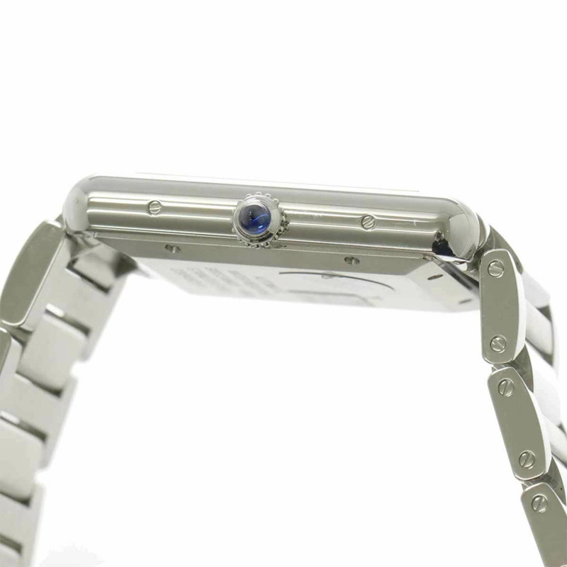 卡地亞 Tank Must XL WSTA0053 男士腕錶，日期顯示，銀色，自動上鍊機芯-5