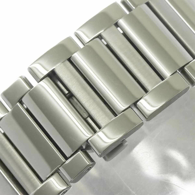 卡地亞 Tank Must XL WSTA0053 男士腕錶，日期顯示，銀色，自動上鍊機芯-6