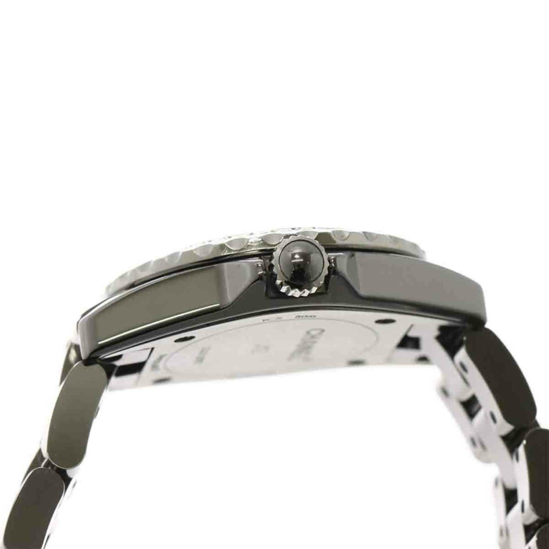 香奈兒 J12 Chromatic H3402 女士腕錶，鑲鑽錶圈，8 顆鑽石，灰色陶瓷錶殼，石英機芯-5