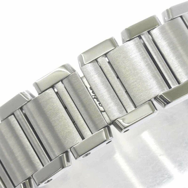 卡地亞 Tank Française SM W51028Q3 女士腕錶，粉紅錶殼，石英錶-5