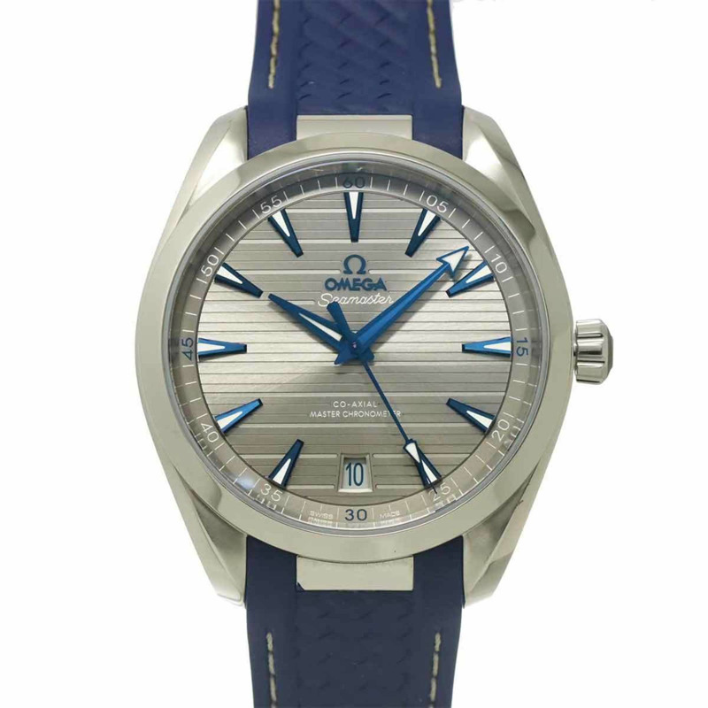 歐米茄海馬系列Aqua Terra同軸至臻天文台錶220 12 41 21 06 001男士腕錶，日期顯示，灰色，自動上鍊-0