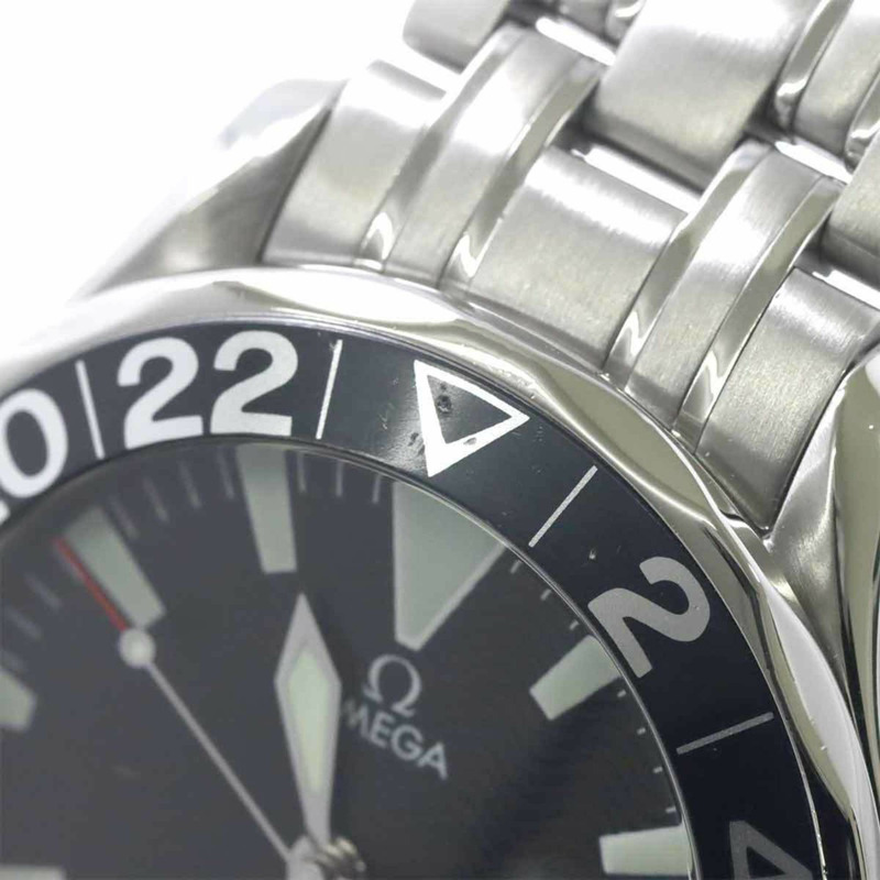 歐米茄海馬300 GMT 2534 50 50週年紀念版男士腕錶，日期顯示，黑色錶盤，自動上鍊機芯-6