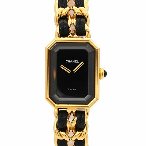 香奈兒 Premiere 大號 H0001 女士腕錶 黑色金石英錶