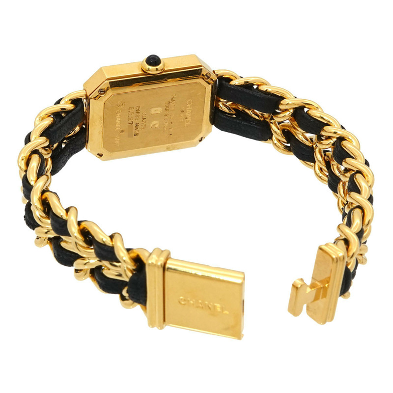 香奈兒 Premiere 大號 H0001 女士腕錶 黑色金石英錶-3