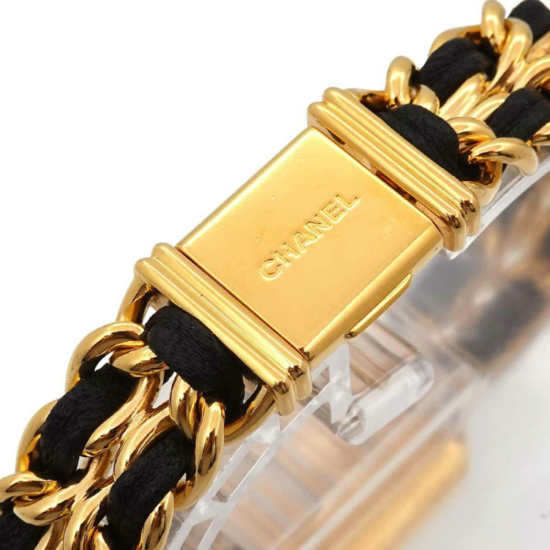 香奈兒 Premiere 大號 H0001 女士腕錶 黑色金石英錶-5