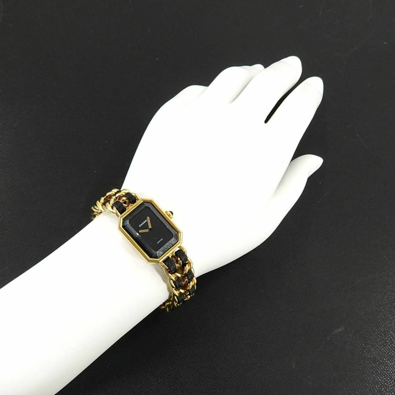 香奈兒 Premiere 大號 H0001 女士腕錶 黑色金石英錶-2