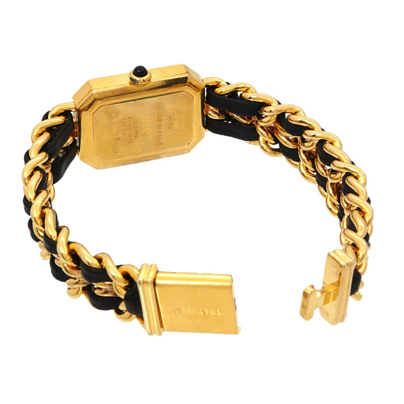 香奈兒 Premiere 大號 H0001 女士腕錶 黑色金石英錶-3