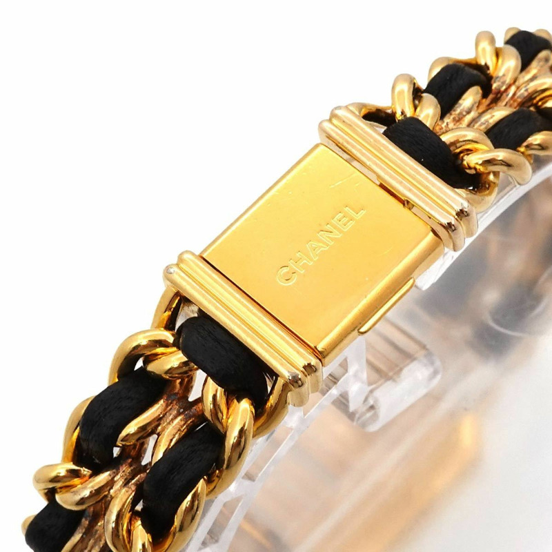 香奈兒 Premiere 大號 H0001 女士腕錶 黑色金石英錶-5