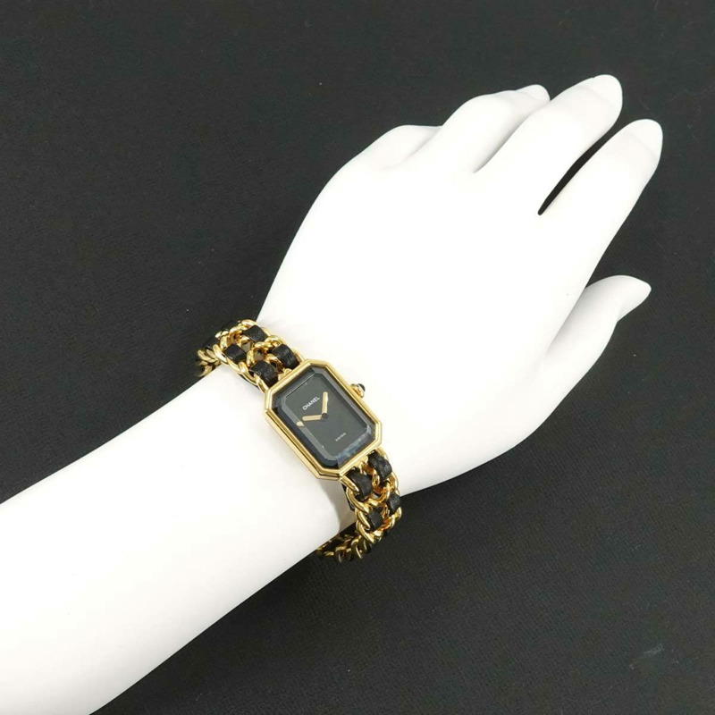 香奈兒 Premiere XL 尺寸 H0001 女士腕錶 黑色金石英錶-2