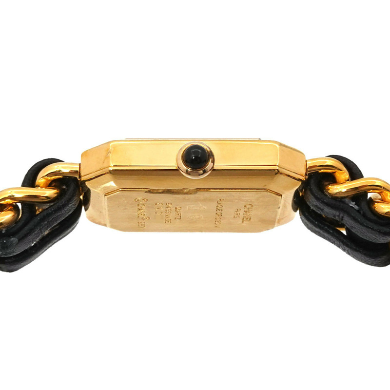 香奈兒 Premiere XL 尺寸 H0001 女士腕錶 黑色金石英錶-4