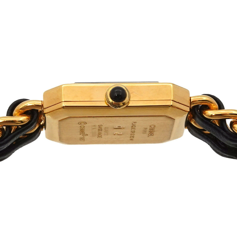 香奈兒 Premiere S 碼 H0001 女士腕錶 黑色金石英錶-4