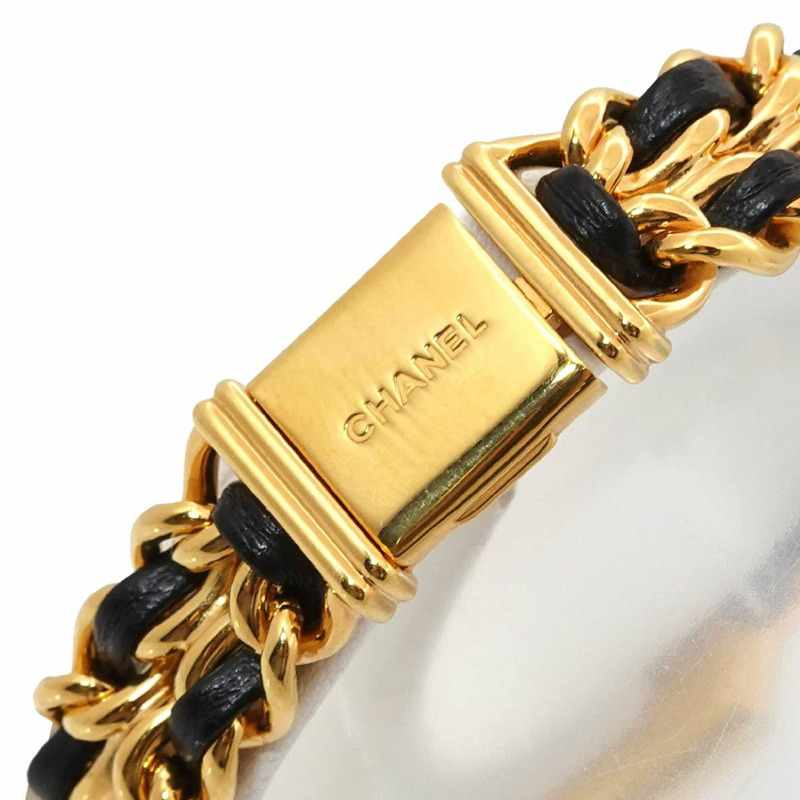 香奈兒 Premiere S 碼 H0001 女士腕錶 黑色金石英錶-5