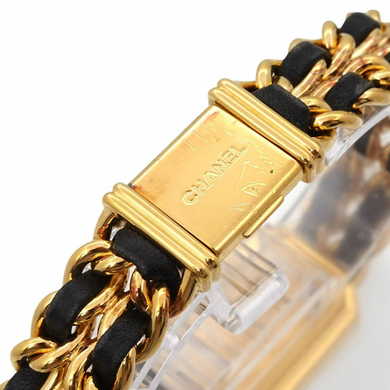 香奈兒 Premiere XL 尺寸 H0001 女士腕錶 黑色金石英錶-6