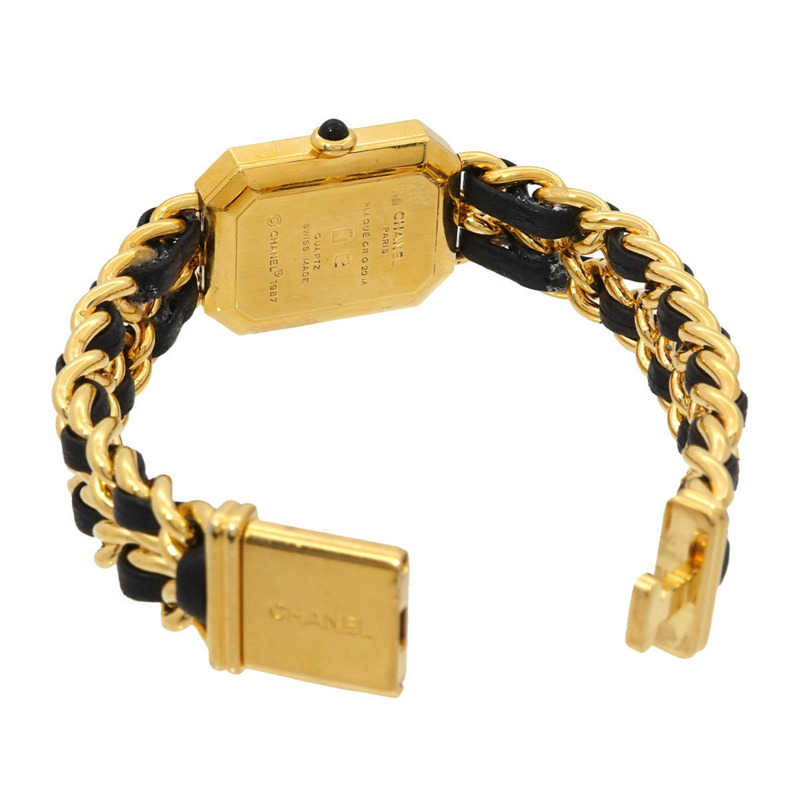 香奈兒 Premiere 大號 H0001 女士腕錶 黑色金石英錶-3