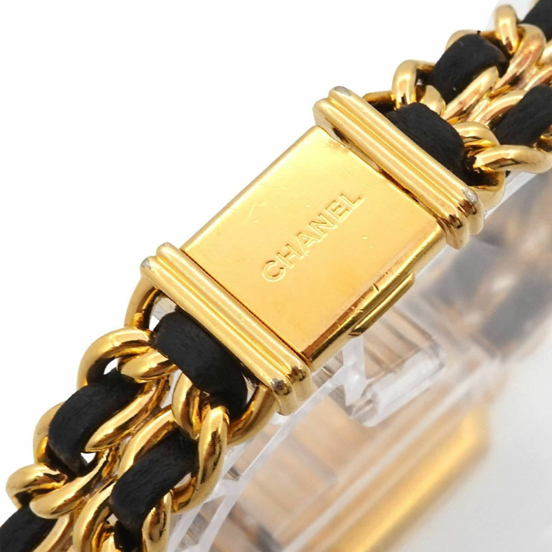 香奈兒 Premiere 大號 H0001 女士腕錶 黑色金石英錶-5