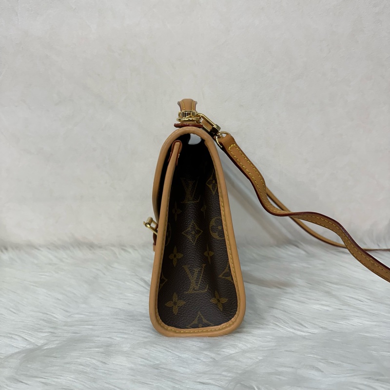 🔥必收款絕版品🔥 LV M44919原花金釦斜背包 兩用包IVY-1