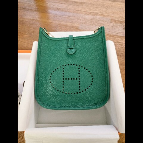 (全新品)愛馬仕mini evelyne