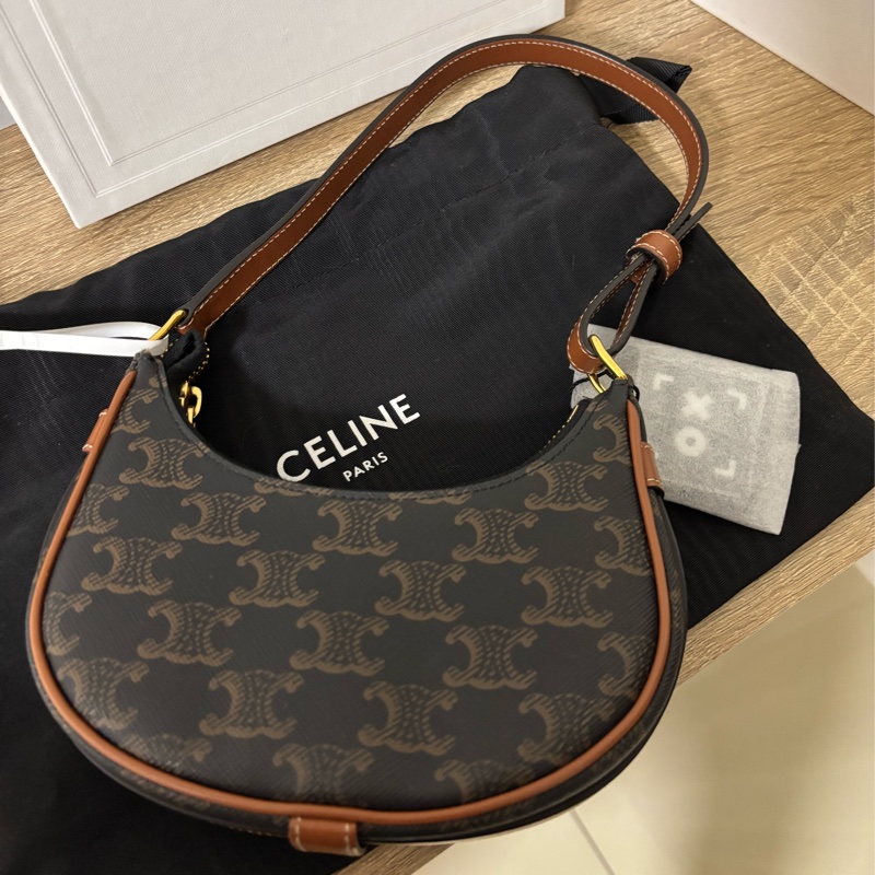 celine eva mini 老花腋下包-1