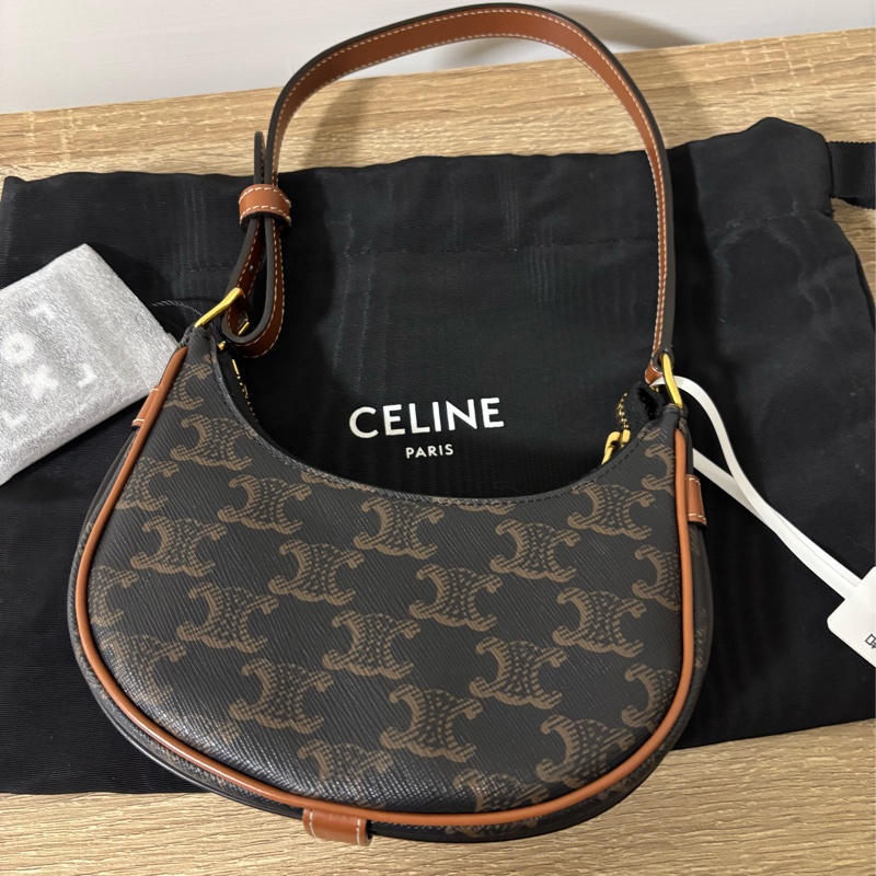 celine eva mini 老花腋下包-6