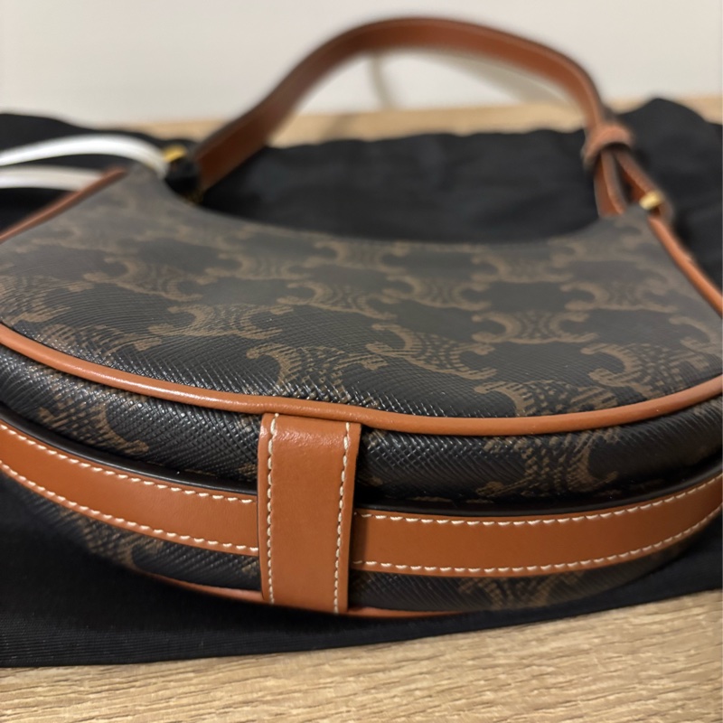 celine eva mini 老花腋下包-8