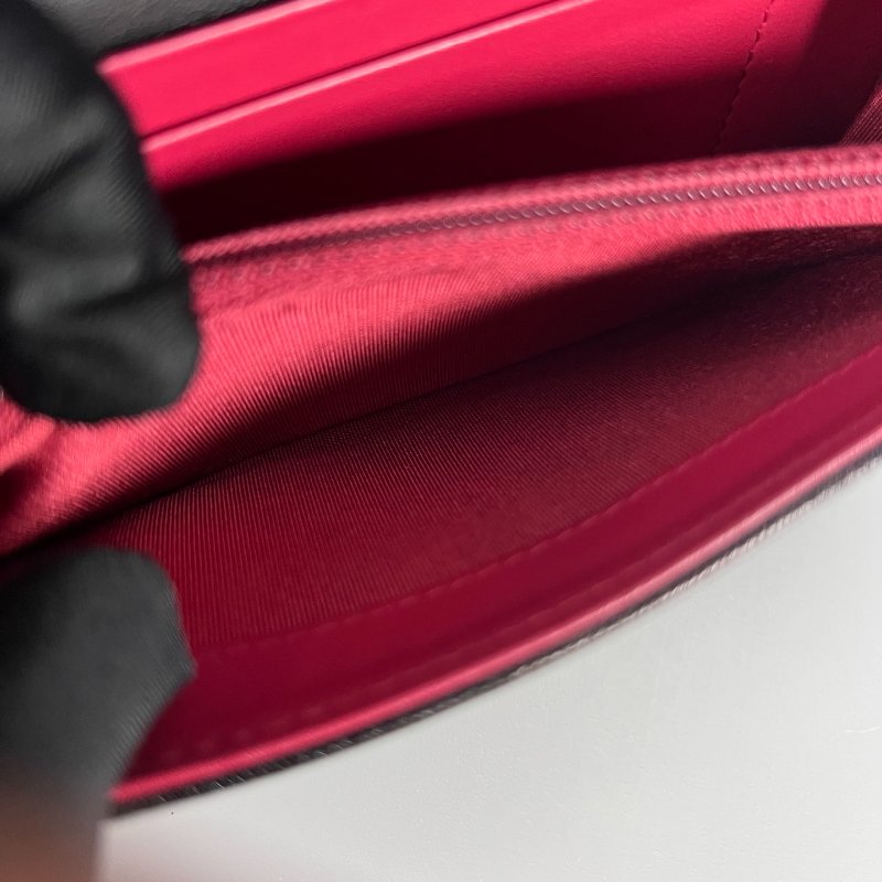 CHANEL 19掀蓋中夾 黑 29開-7