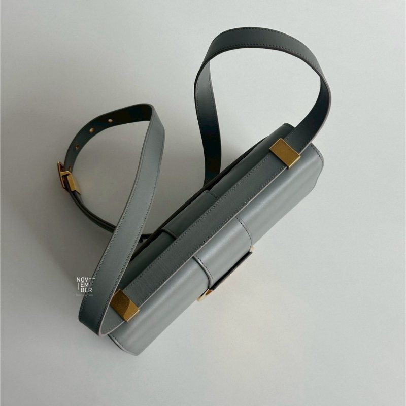 98新🩵 Dior 迪奧 30 Montaigne 小型包 藍色金釦-3