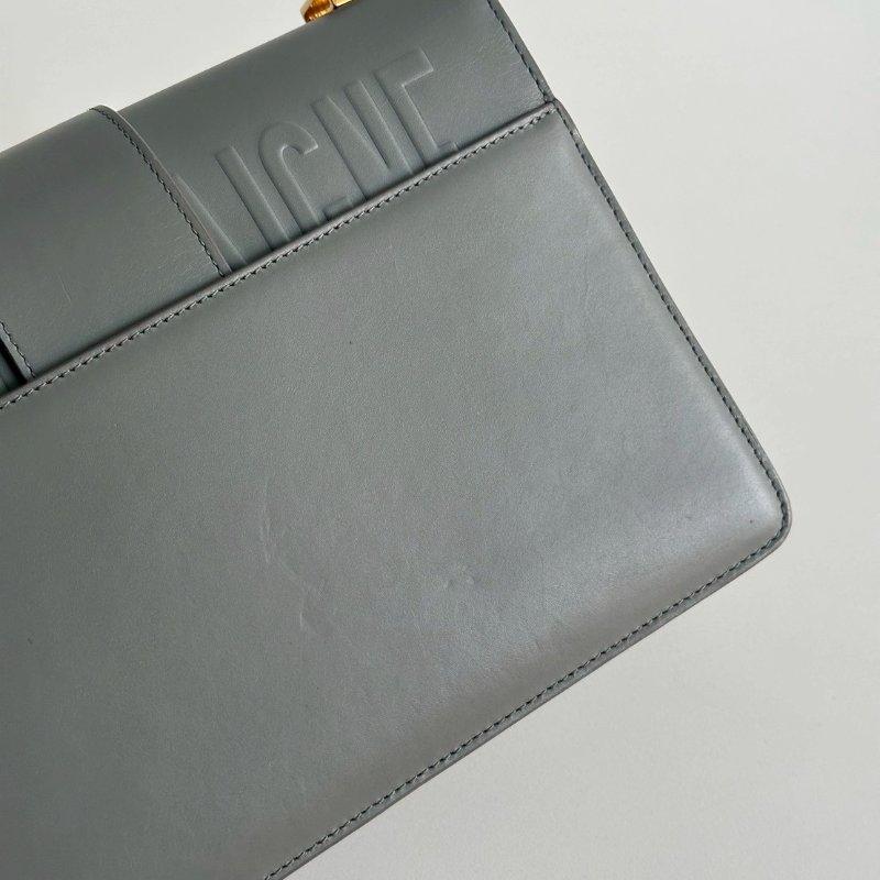 98新🩵 Dior 迪奧 30 Montaigne 小型包 藍色金釦-6